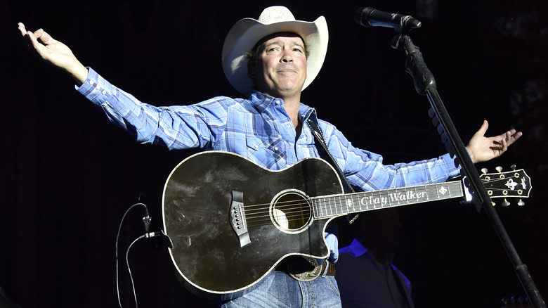 Clay Walker performs during his "Texas to Tennessee" tour at the Ironstone Amphitheatre