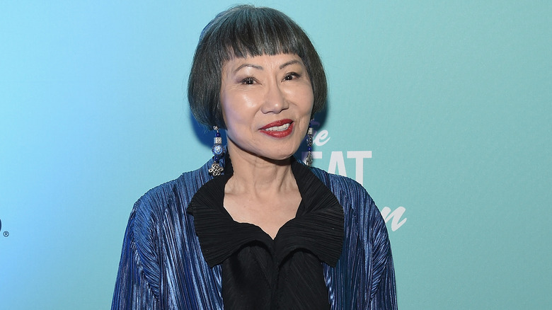 Amy Tan on red carpet