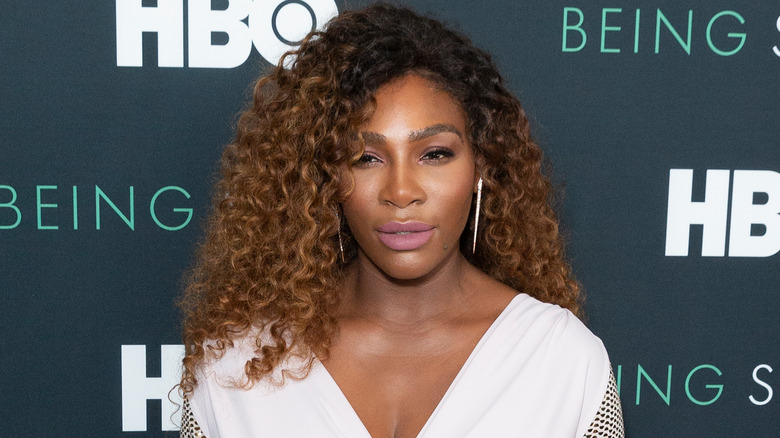 Serena Williams in white dress