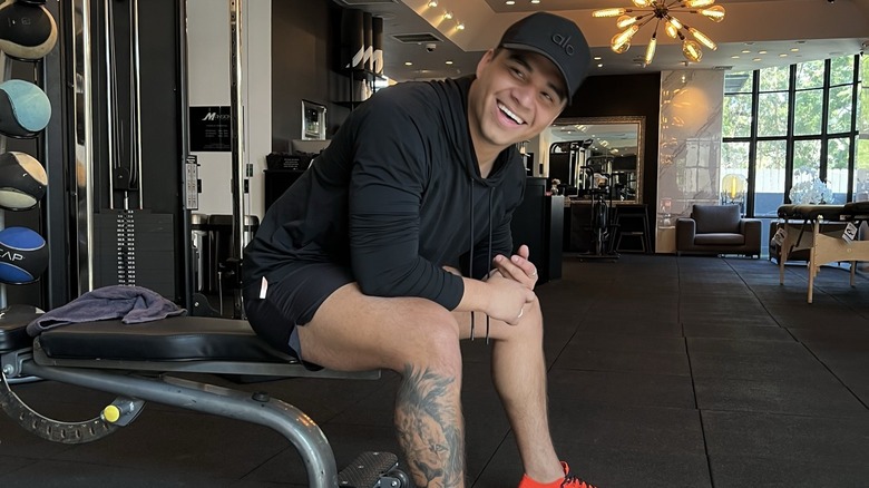 Frankie Alvarado smiling in gym