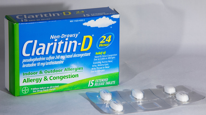 claritin-d box and tablets
