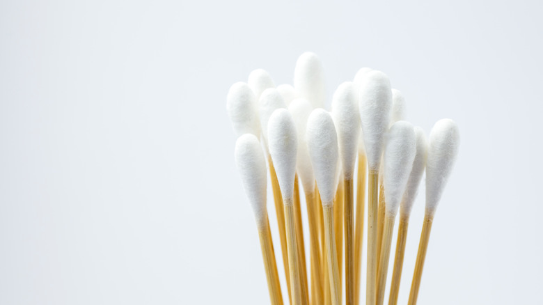 cotton swabs closeup