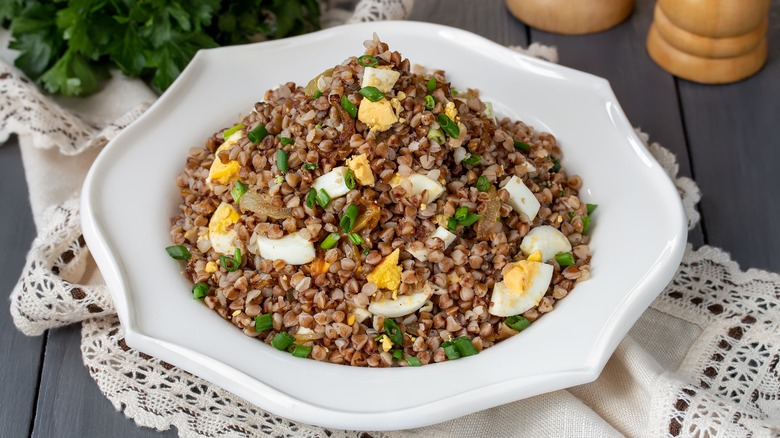 A buckwheat breakfast bowl