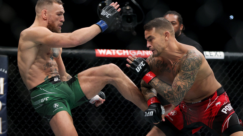 Conor McGregor Dustin Poirier MMA fight 