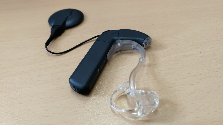 cochlear implant on table