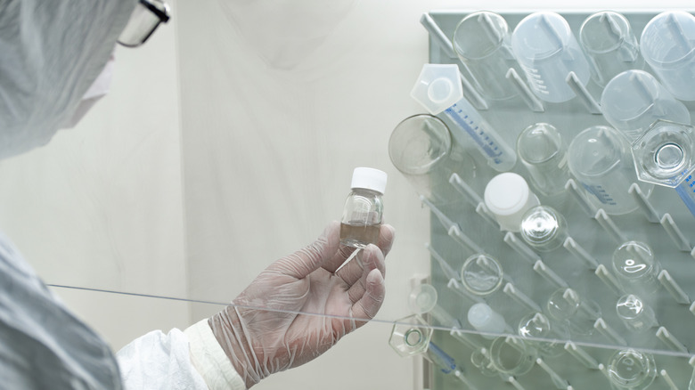 Scientist conducting laboratory research