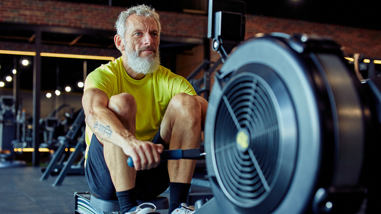 man on the rower