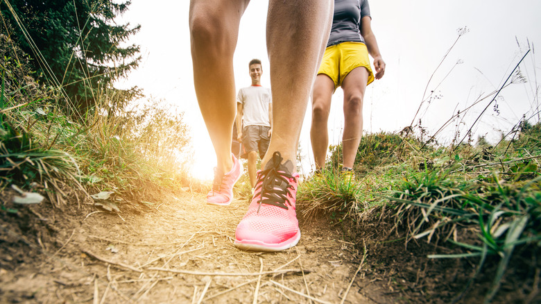 person hiking