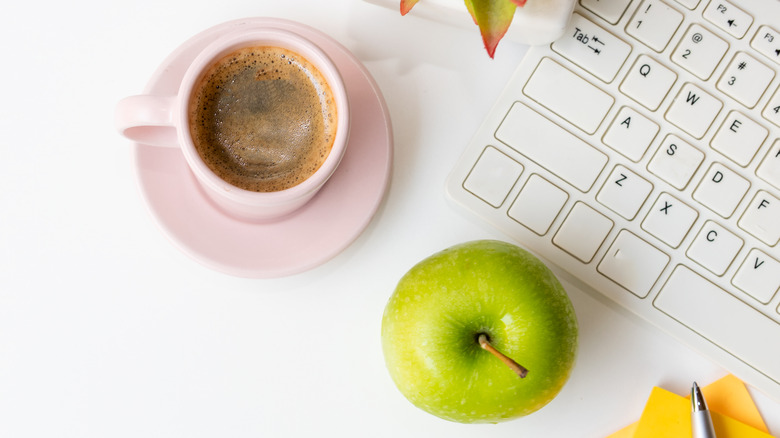 Apple and coffee