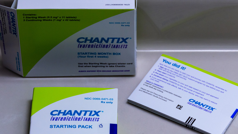 Chantix medication and package insert