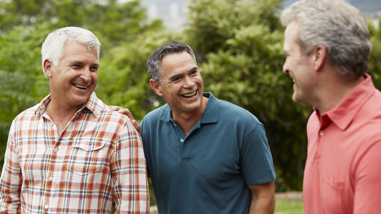 Group of mature men