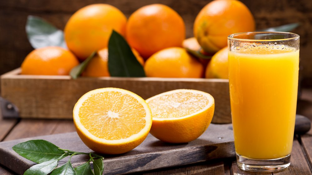 Food to avoid when sick: orange juice