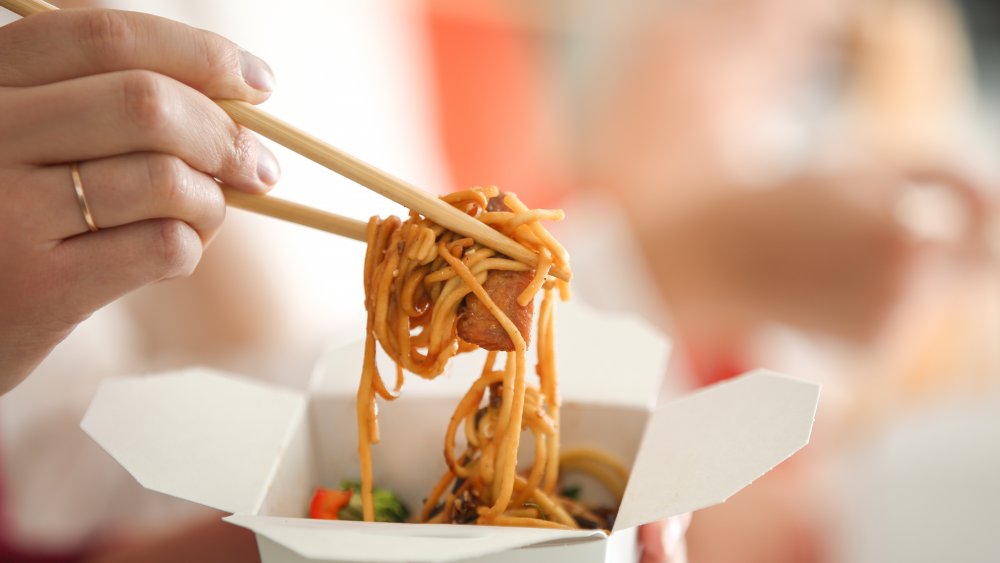 Food to avoid when sick: takeout with soy sauce