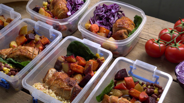 meal prep in containers