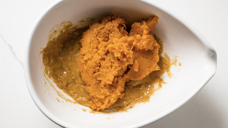 Sweet potato patties mash