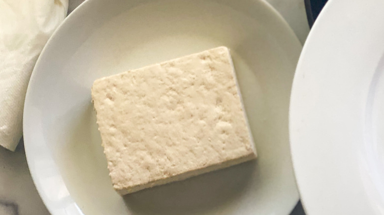 tofu ready for pressing