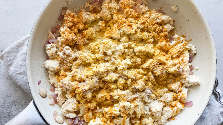 Easy Tofu Scramble with spices