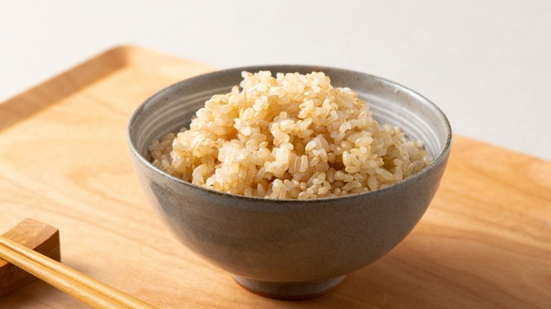 bowl of brown rice