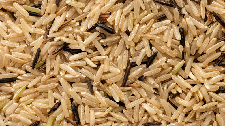 brown rice up close