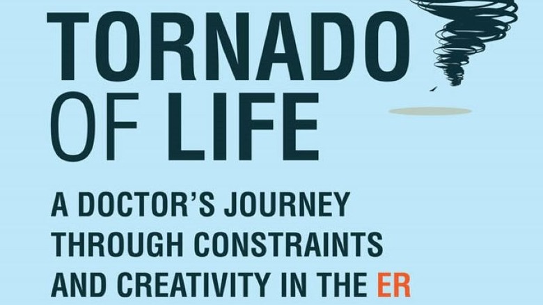 Cover art for Dr. Jay Baruch's book, 'Tornado of Life'