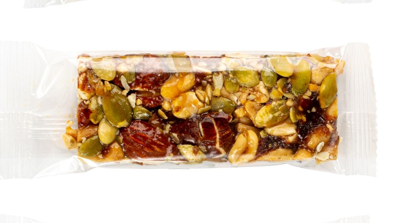 Protein bar with nuts and seeds