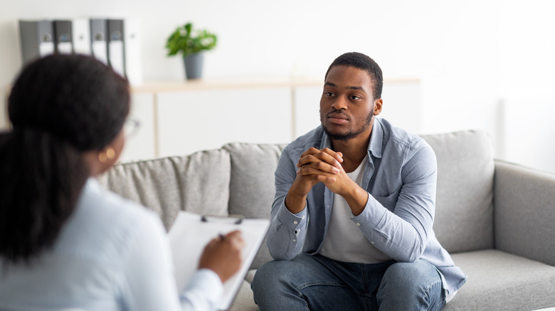 Black male with black therapist