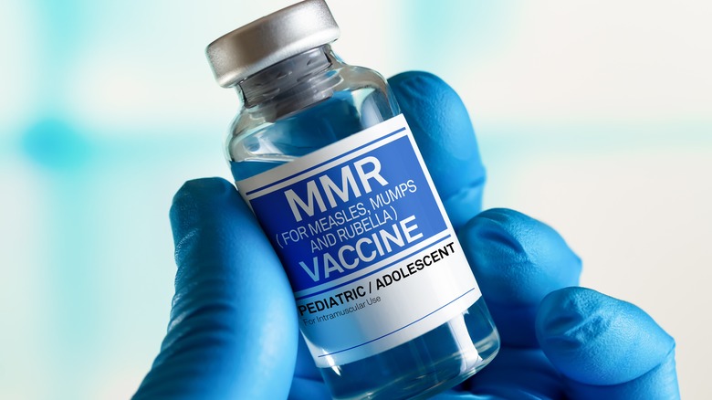 MMR vaccine vial