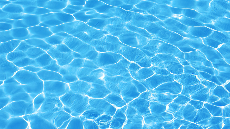 Pool water ripples