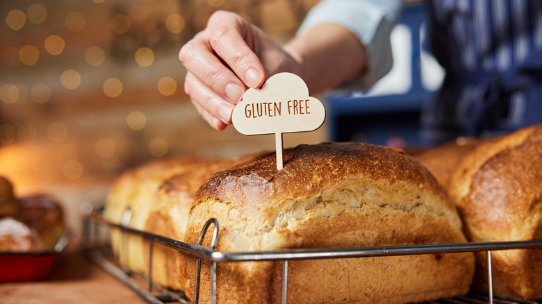 Bread with gluten free label
