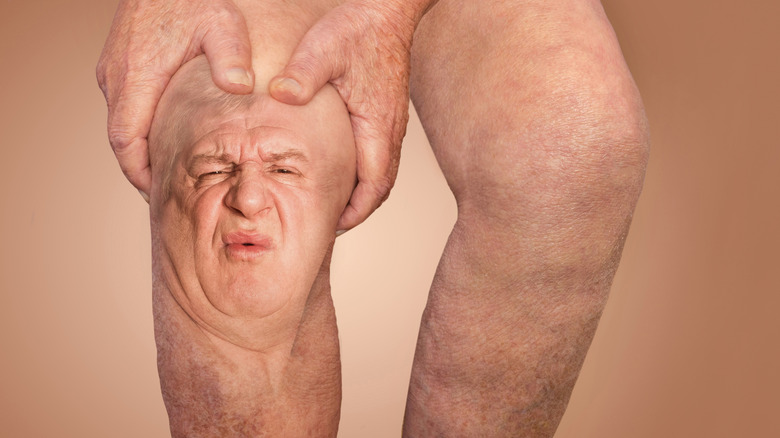 knee with arthritic face