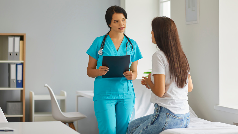 woman at doctor's appointment