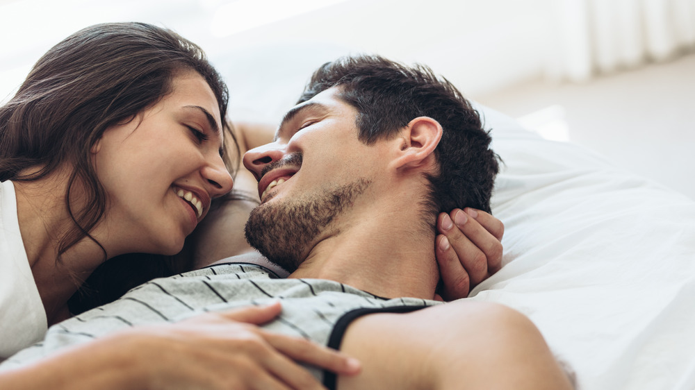 couple in bed together