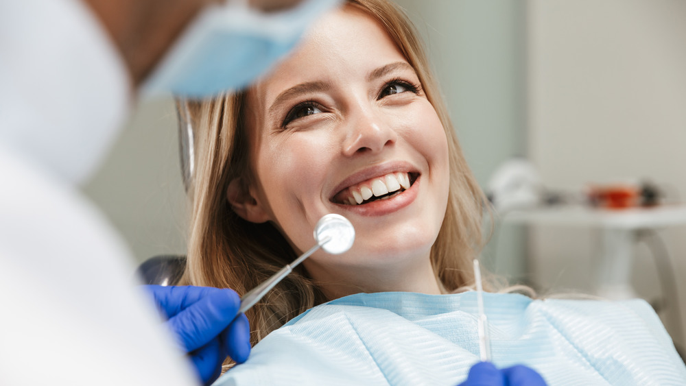 woman at dentist