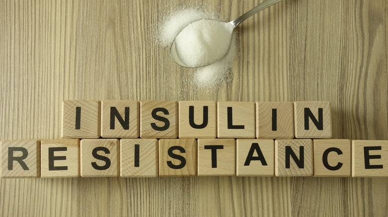 Wooden blocks spelling out "Insulin Resistance"