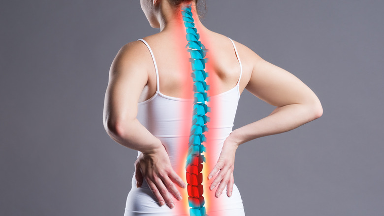 woman with sciatica pain