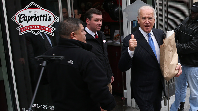 Joe Biden at Capriotti's sandwich shop 