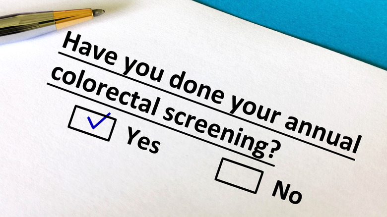 colorectal screening questionnaire