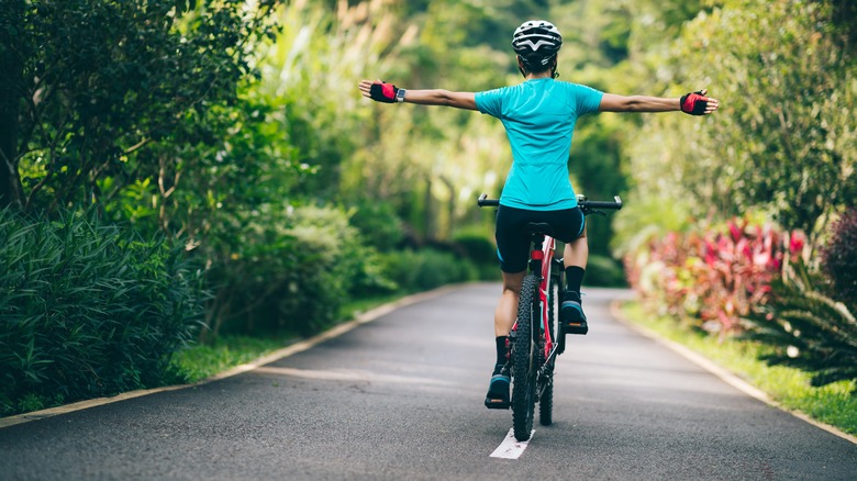 person cycling