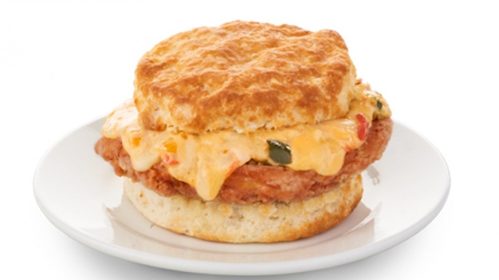 Bojangles Cajun Filet Biscuit with Pimento Cheese
