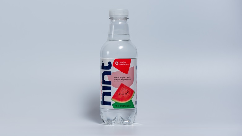 hint sparkling water with white background