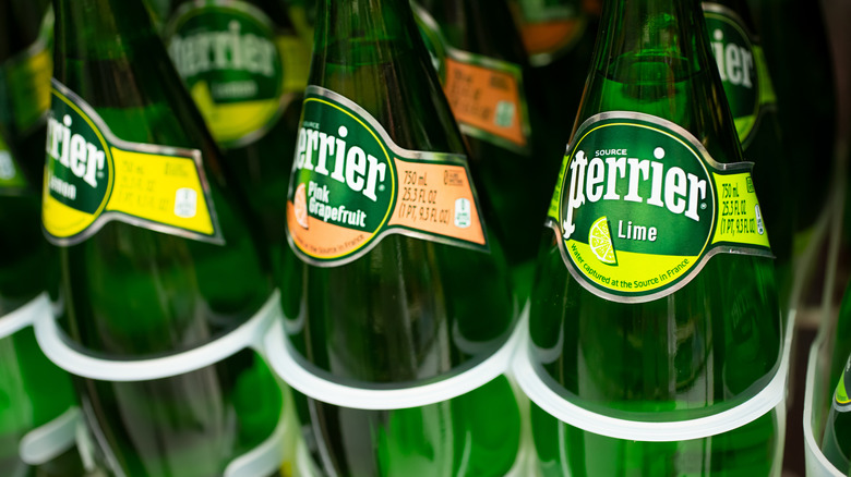 perrier bottles with lime flavor