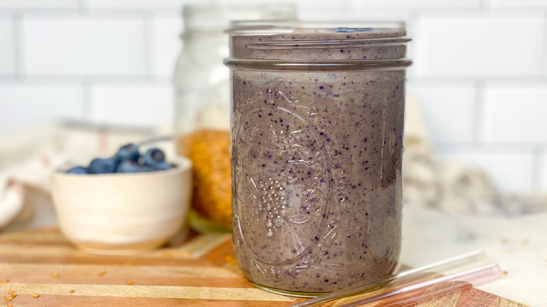 smoothie in a glass 