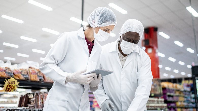 FDA employees checking food additives