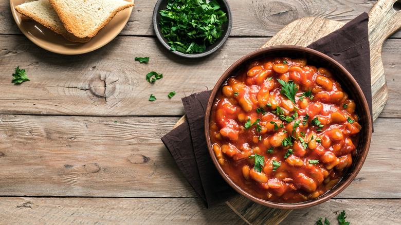 Bowl of bean stew