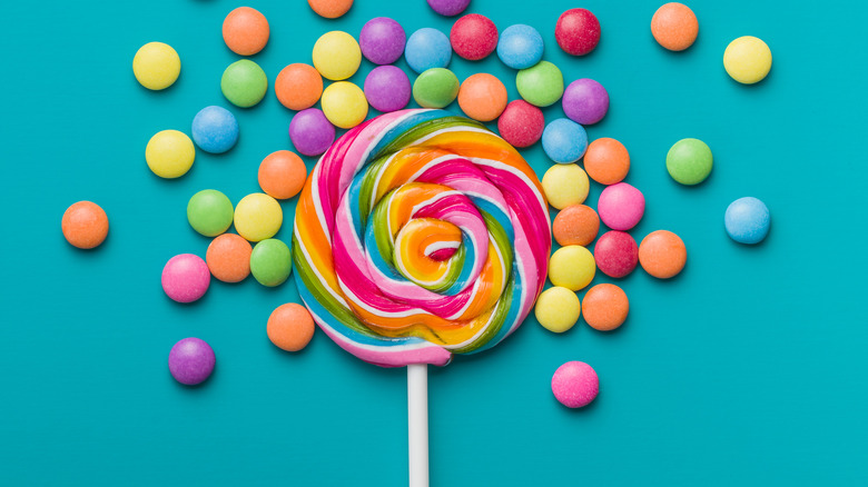 lollipop and smarties