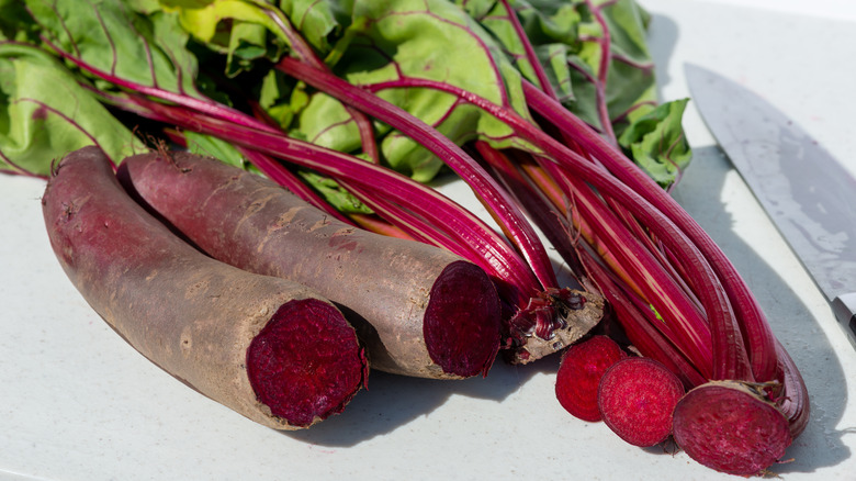 beet roots and leafs