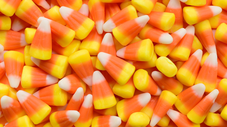 candy corn close-up photo