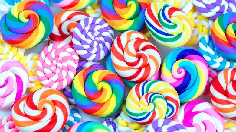 colorful variations of hard candy