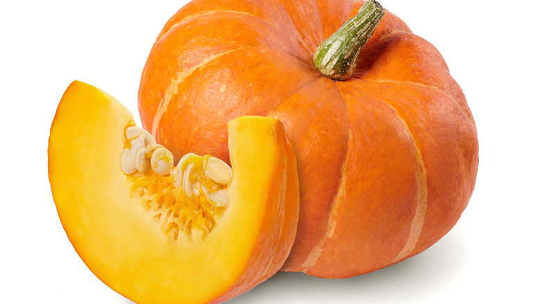 pumpkin with pumpkin seeds