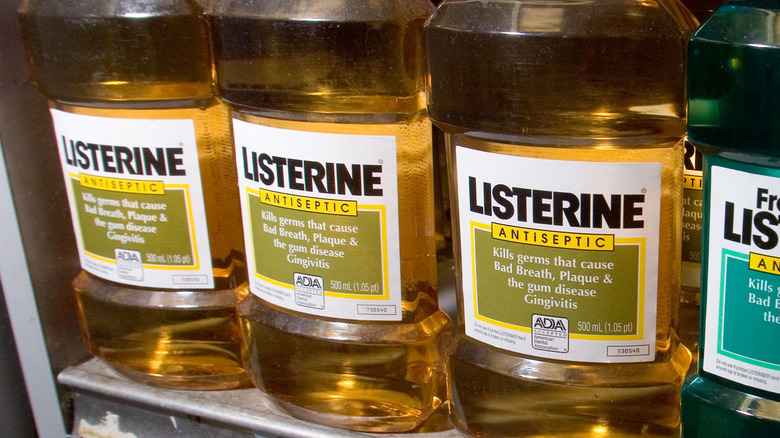 Bottles of Listerine